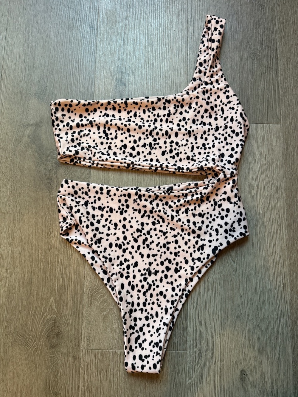Nasty Gal Pink Spot Print Blouse
